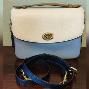 Coach Cassie leather crossbody bag in colorblock